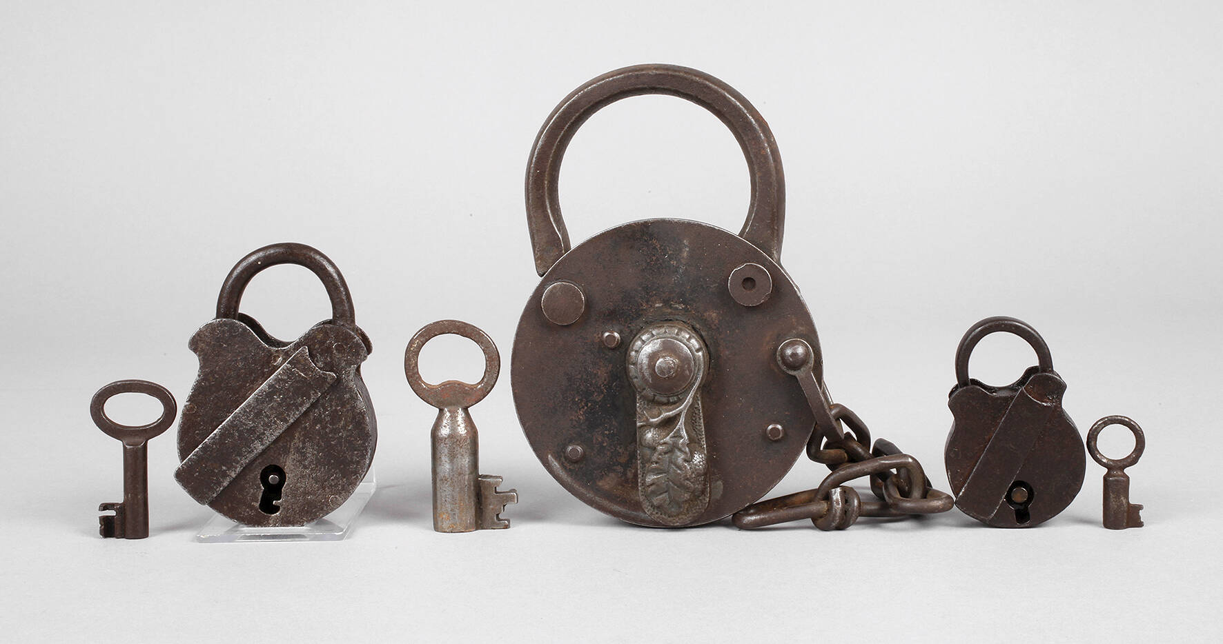 Drei Vorhängeschlösser