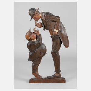 Geschnitztes Wandrelief