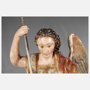 Geschnitzte Heiligenplastik