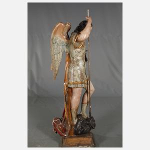 Geschnitzte Heiligenplastik