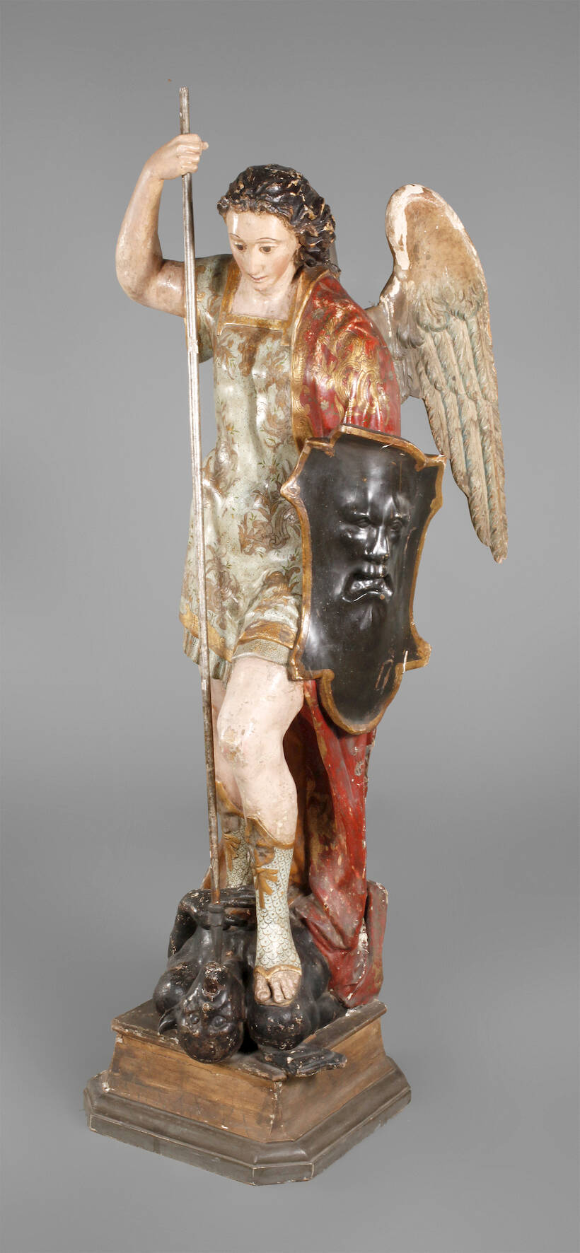 Geschnitzte Heiligenplastik