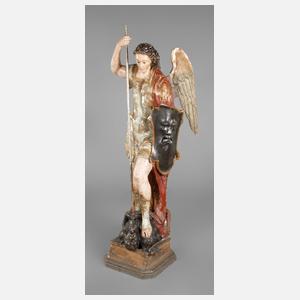 Geschnitzte Heiligenplastik