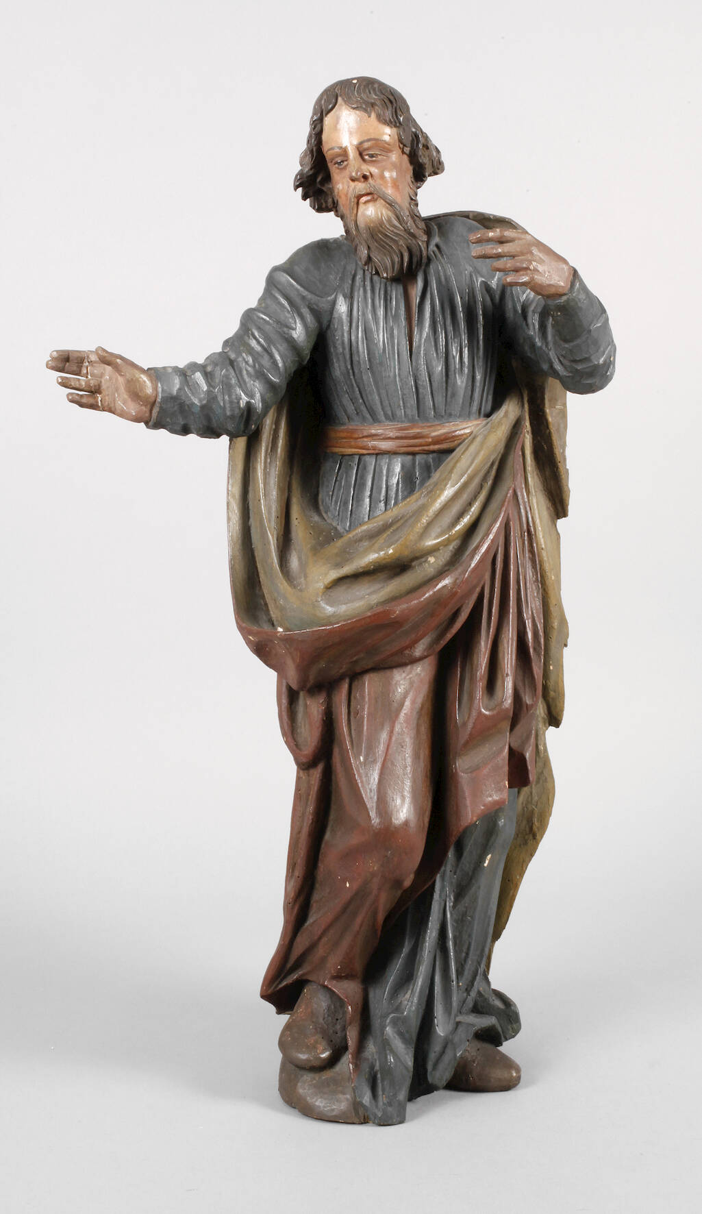 Geschnitzte Heilgenfigur