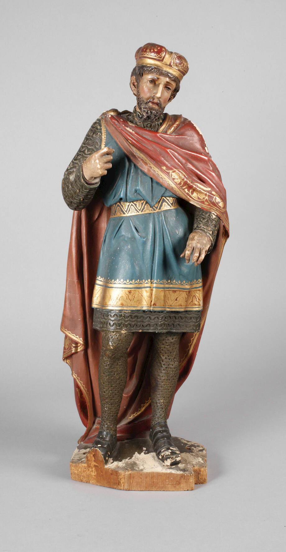 Geschnitzte Heiligenplastik
