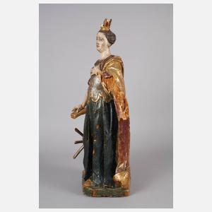 Geschnitzte Heiligenfigur Barock
