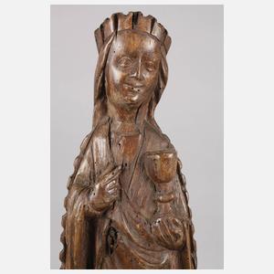 Geschnitzte Heiligenfigur