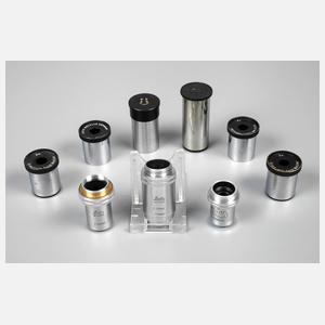 Satz Objektive/Okulare für Mikroskop