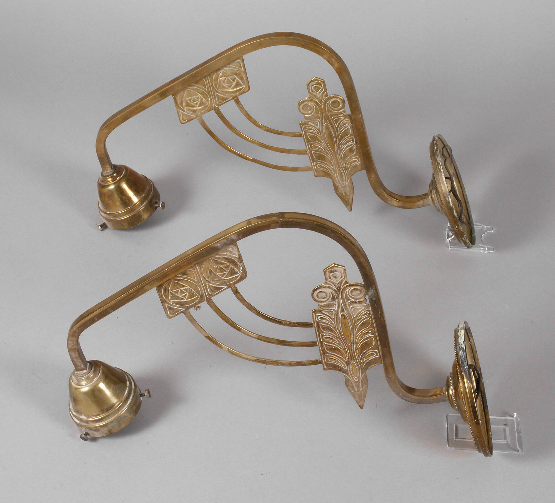 Paar Wandlampen Jugendstil