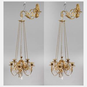 Paar Wandleuchter Historismus