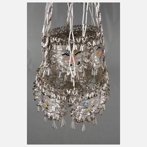 Glasperlenleuchter Biedermeier