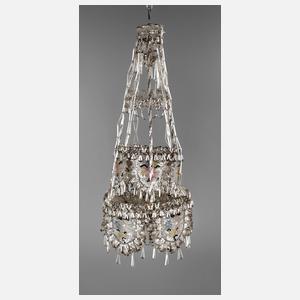 Glasperlenleuchter Biedermeier