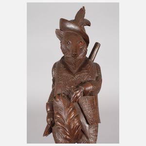 Jagdliche Wandgarderobe mit Spieluhr