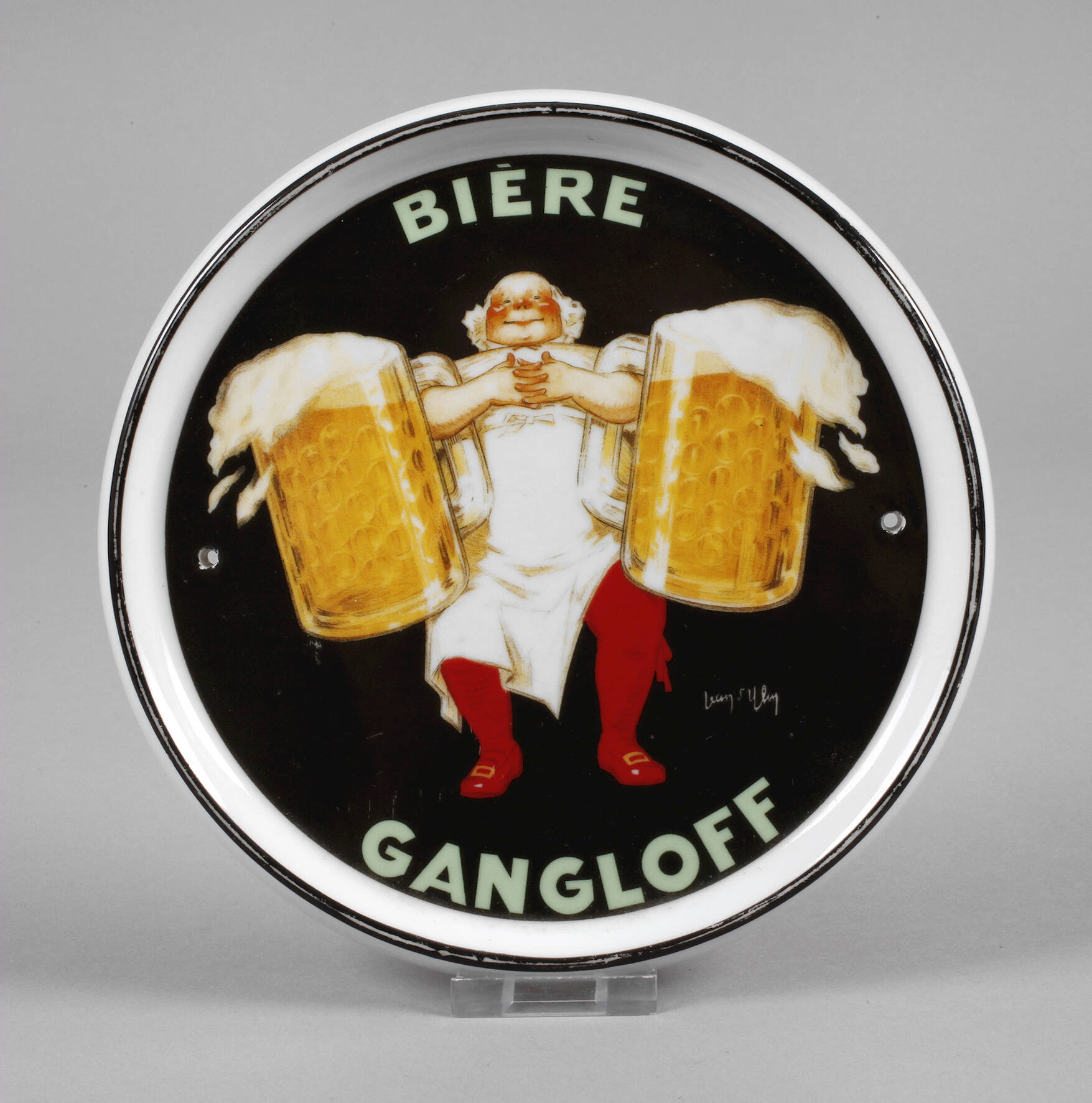 Werbeplakette Porzellan