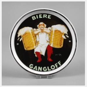 Werbeplakette Porzellan