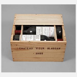 Sechs Flaschen Rotwein