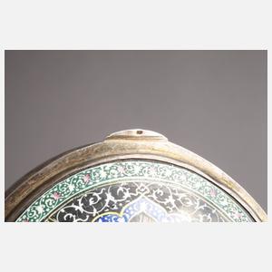 Puderdose mit emaillierter Moschee