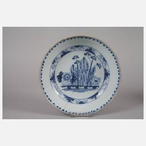 Teller und Schale Blaumalerei