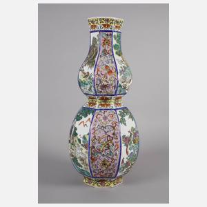 Große Doppelkürbisvase