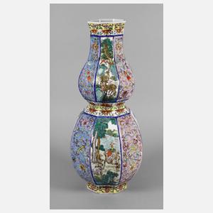 Große Doppelkürbisvase