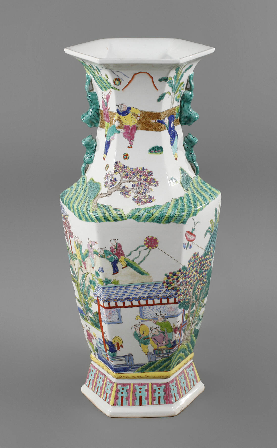 Bodenvase Famille rose