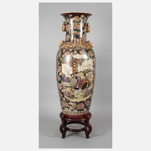 Prachtvolle Bodenvase Satsuma