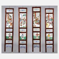 Vier Porzellanpaneele111