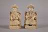 Paar Elfenbeinschnitzereien
