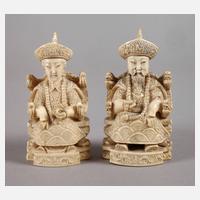 Paar Elfenbeinschnitzereien111