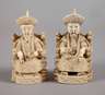 Paar Elfenbeinschnitzereien