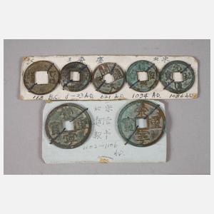China 17 Cash-Münzen