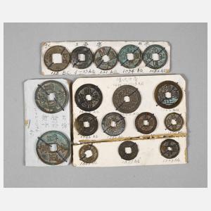 China 17 Cash-Münzen