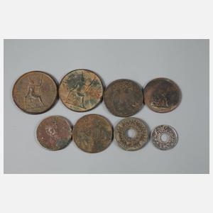 Konvolut asiatische Münzen