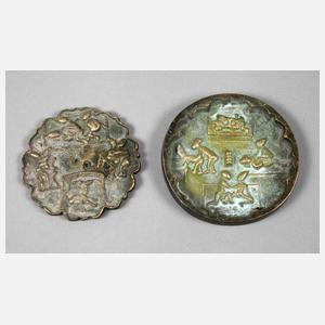 Bronzeplakette Erotika