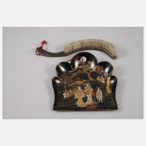 Drei Lackschnitzereien