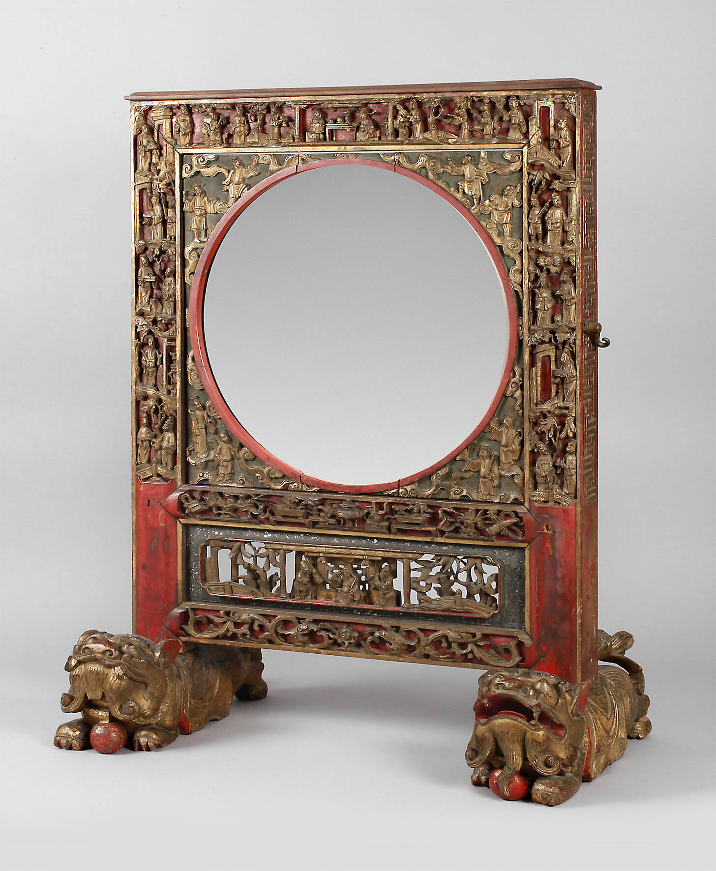 Prachtvoller Standspiegel China