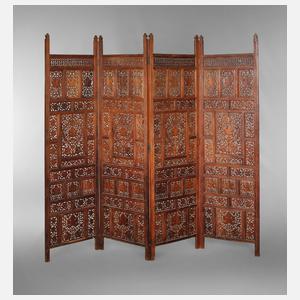 Geschnitzer Paravent