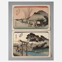 Zwei Farbholzschnitte111