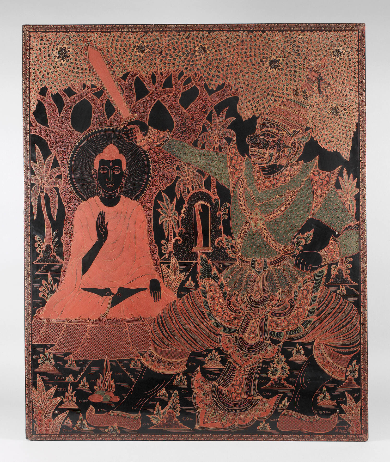 Prachtvolle Lackmalerei