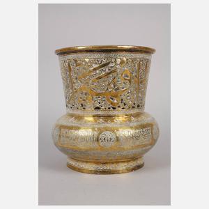 Persische Ziervase mit sechs Schälchen