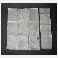 Sechs Gebilddamast-Handtücher111