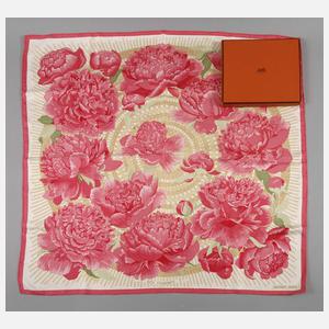 Seidentuch Hermès "Les Pivoines"