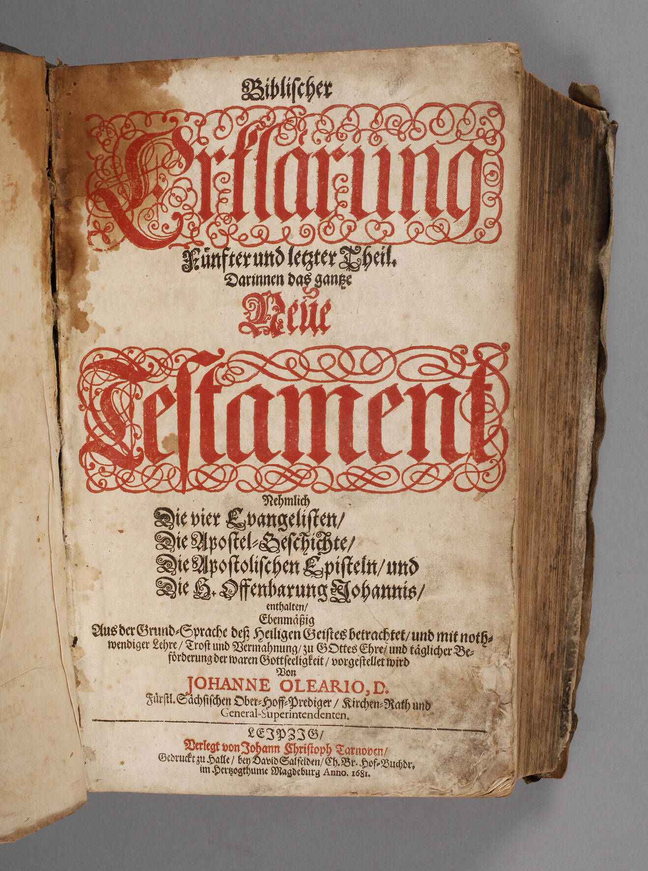 Biblischer Erklärung Fünfter und letzter Theil