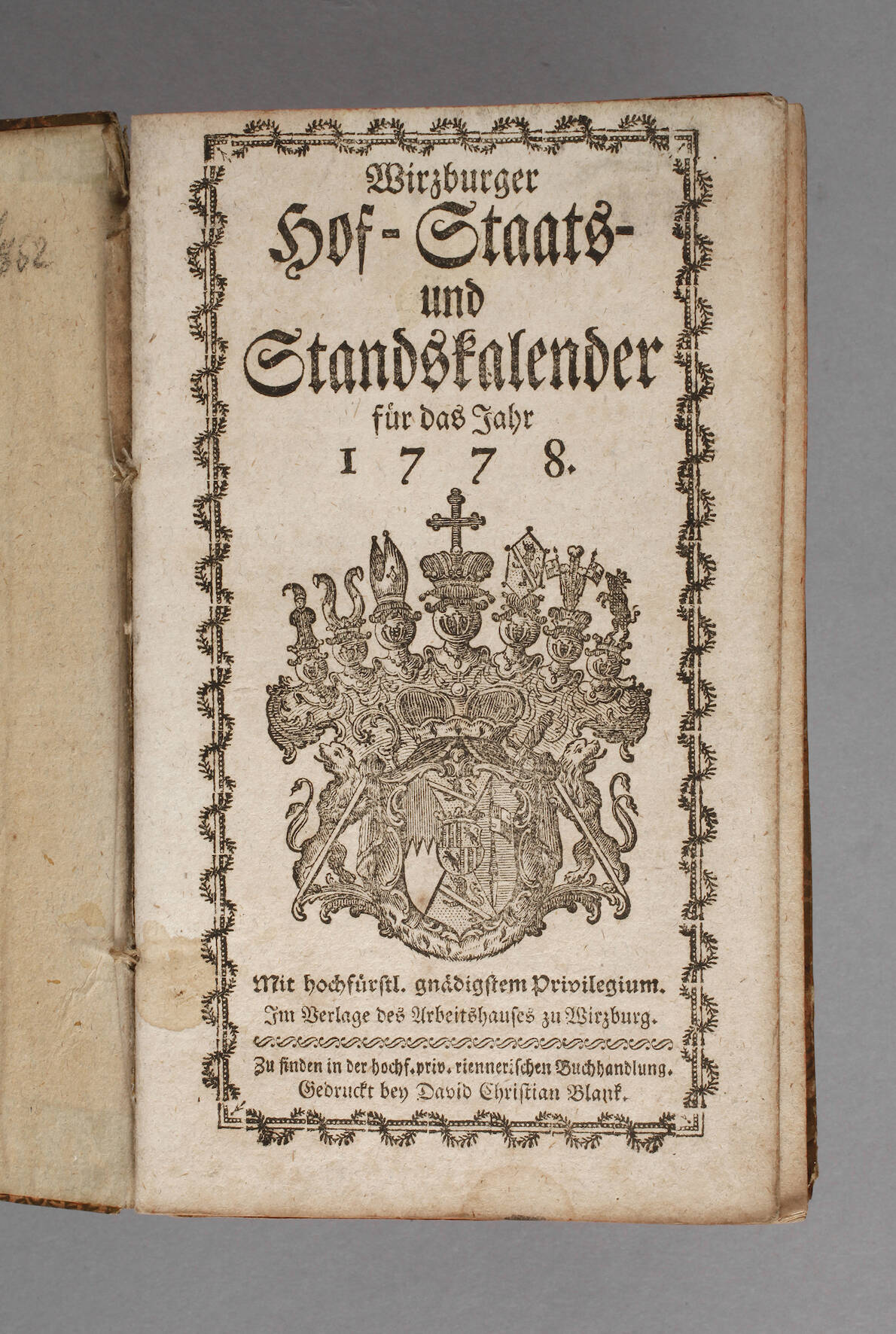 Würzburg Hof-, Staats- und Standeskalender