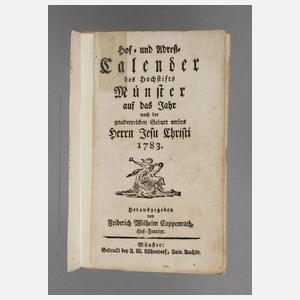 Hof- und Adress-Calender des Hochstifts Münster