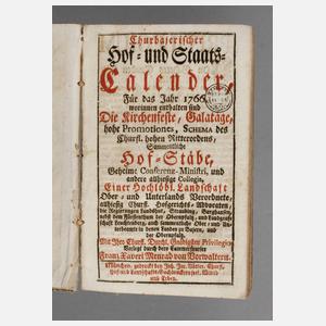 Churbaierischer Hof- und Staatskalender 1766