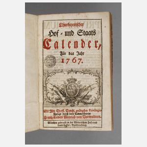 Churbaierischer Hof- und Staatskalender 1767