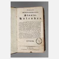 Staatskalender Mecklenburg-Schwerin 1826111