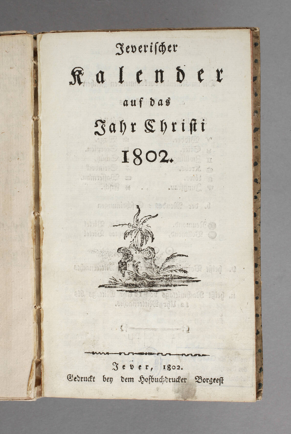 Jeverischer Kalender 1802