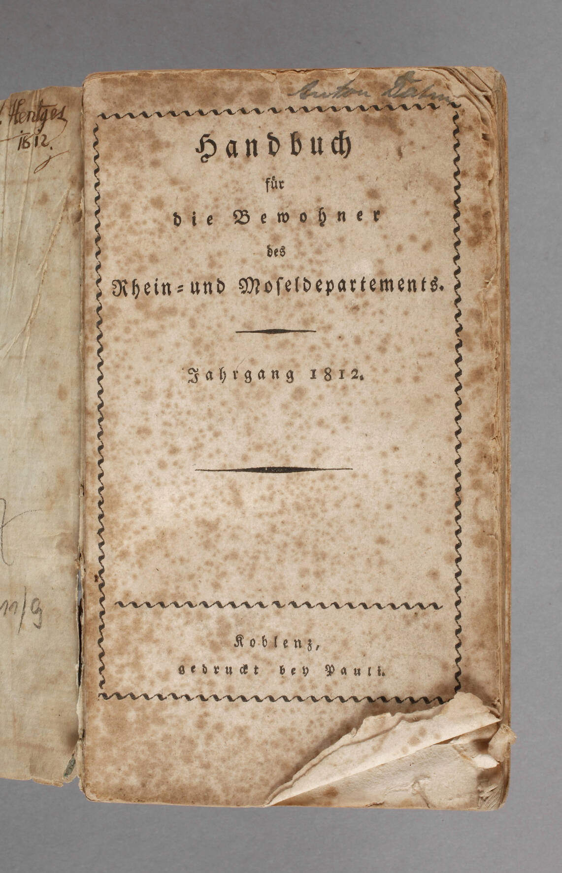 Handbuch für die Bewohner des Rhein-