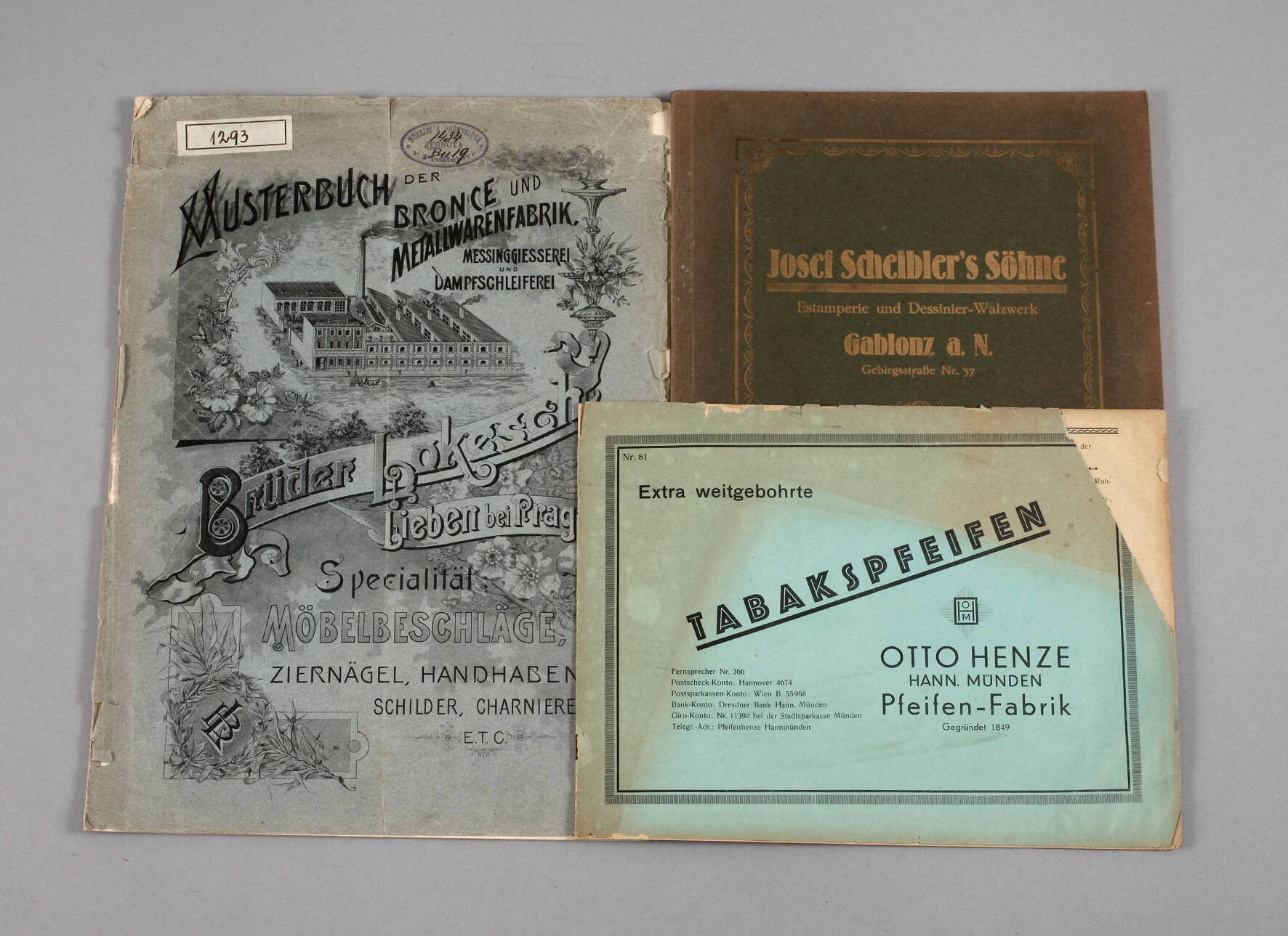 Konvolut Firmenkataloge um 1900